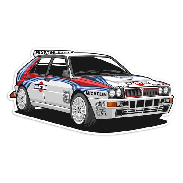 Adesivi per Auto e Moto: Lancia Delta Integrale Martini