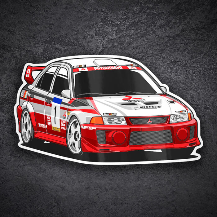 Adesivi per Auto e Moto: Mitsubishi Lancer Evo VI
