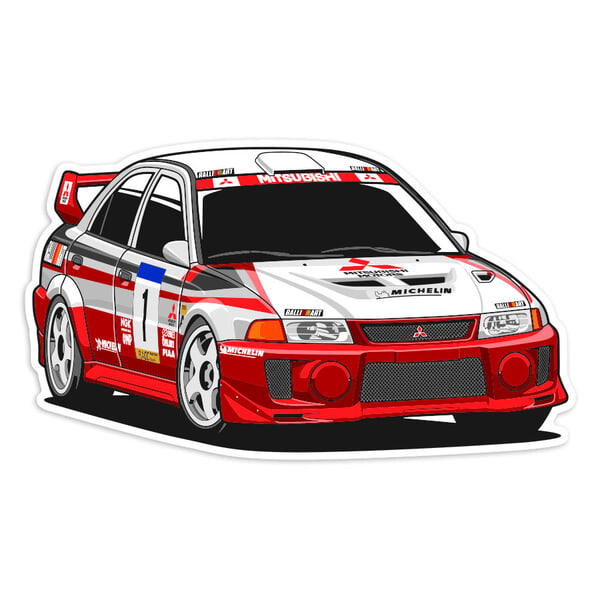 Adesivi per Auto e Moto: Mitsubishi Lancer Evo VI
