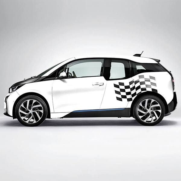 4 Adesivi In Vinile Per Auto O Moto - Strisce Bandiera Occitana - Tuning E Personalizzazione