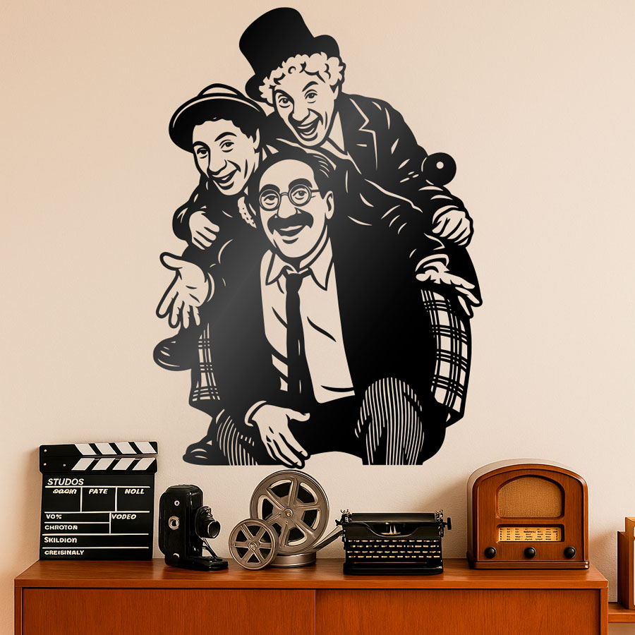 Adesivi Murali: Fratelli Marx Cinema Classico