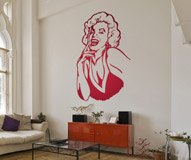 Adesivi Murali: Marilyn risata 5