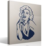 Adesivi Murali: Marilyn risata 6