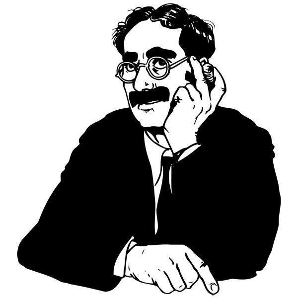 Adesivi Murali: Groucho corpo