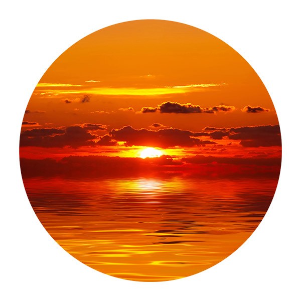 Adesivo In Vinile Per Lavatrice, Motivo Tramonto, 70x70cm, Decorativo E Resistente, Facile Applicazione