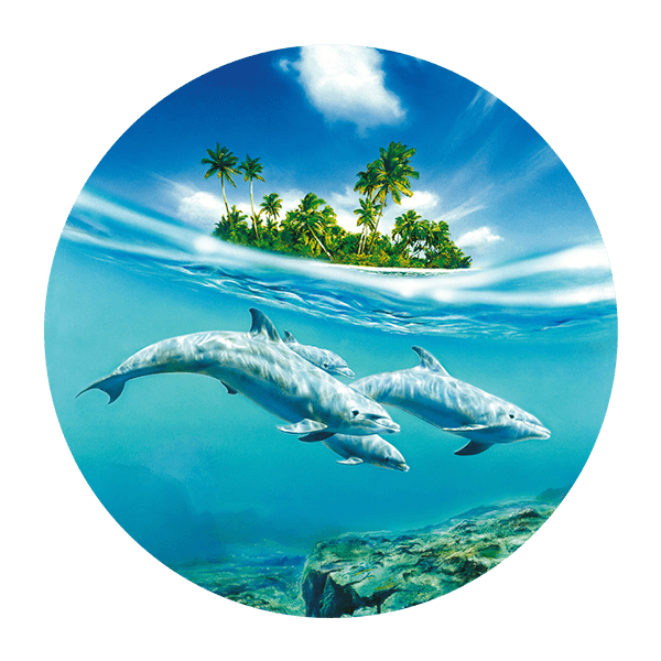 Adesivi Murali: Delfini sul Mare 0