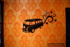 Adesivi Murali: Mystical hippie van 3