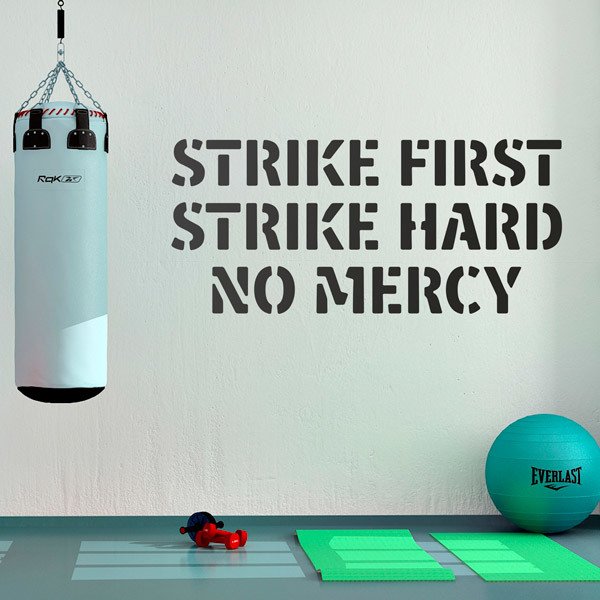 Adesivi Murali: Strike First Strike Hard No Mercy