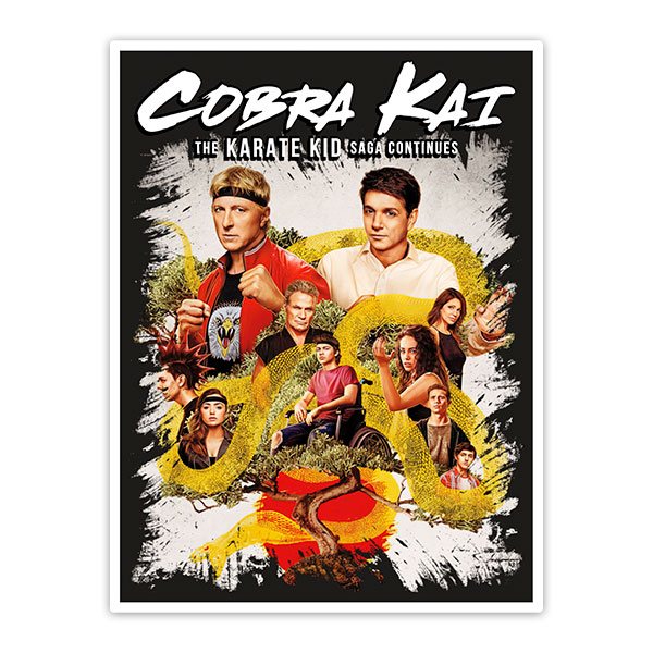 Adesivi per Auto e Moto: Cobra Kai The Karate Kid Saga Continues