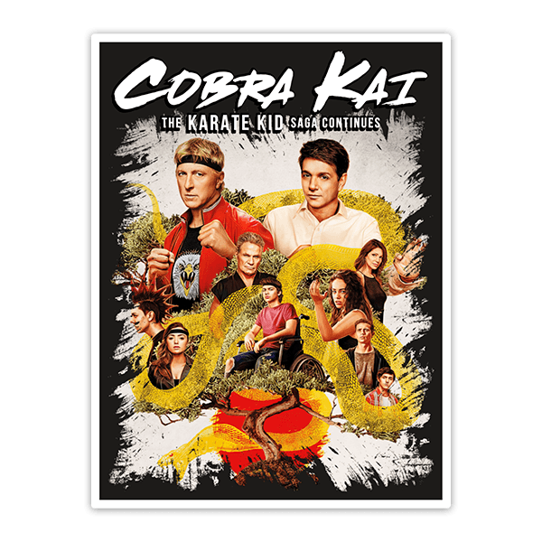Adesivi per Auto e Moto: Cobra Kai The Karate Kid Saga Continues