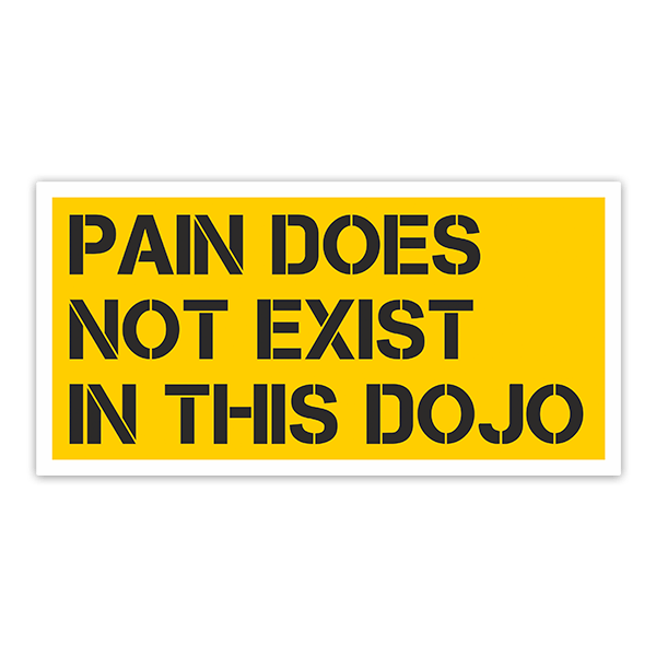 Adesivi per Auto e Moto: Cobra Kai Pain does not Exist in this Dojo