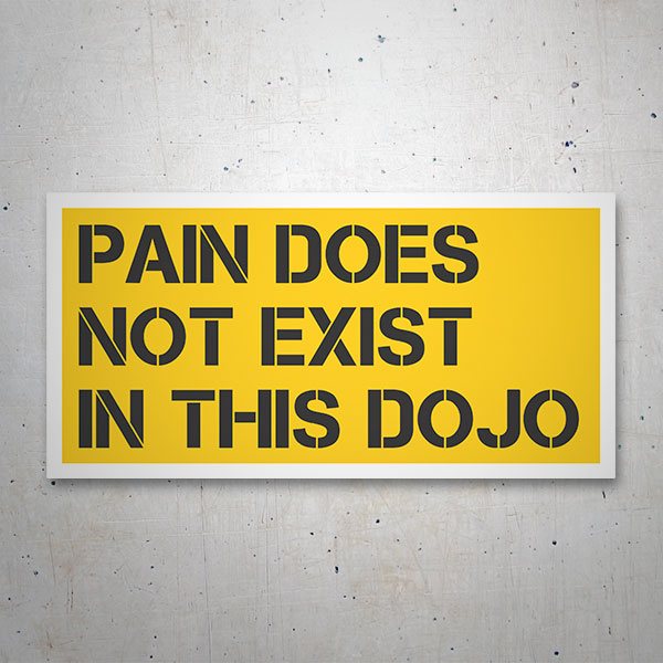 Adesivi per Auto e Moto: Cobra Kai Pain does not Exist in this Dojo