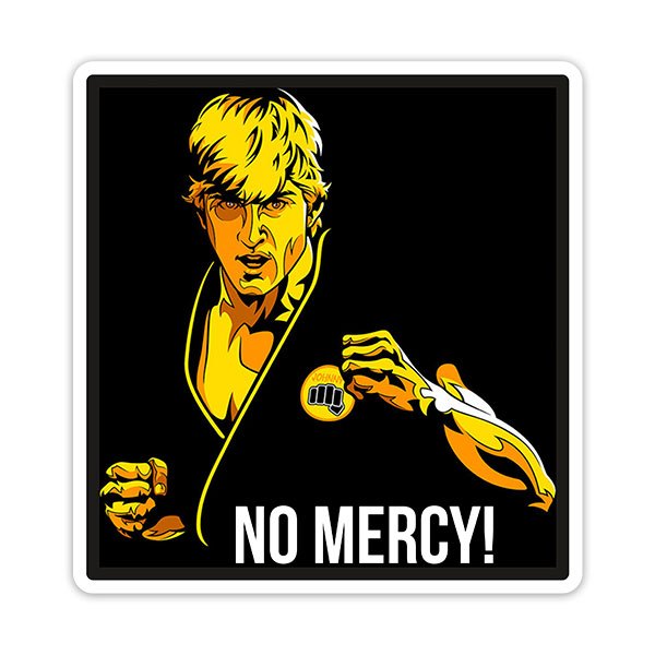 Adesivi per Auto e Moto: Cobra Kai, Johnny Lawrence No Mercy!