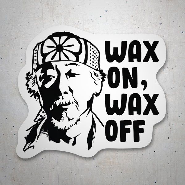 Adesivi per Auto e Moto: Cobra Kai, Wax on Wax off