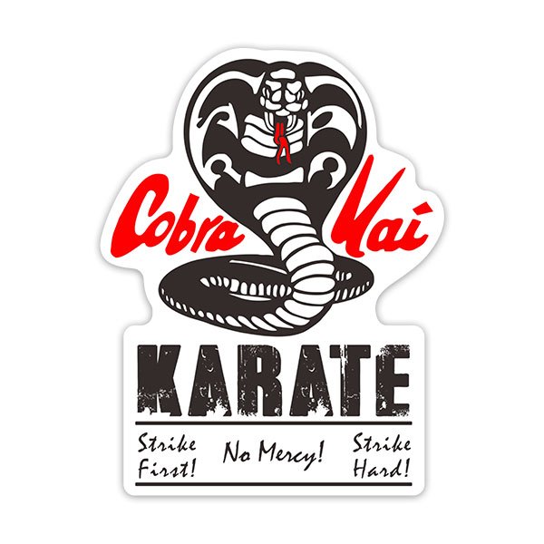 Adesivi per Auto e Moto: Cobra Kai Karate No Mercy!