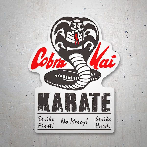 Adesivi per Auto e Moto: Cobra Kai Karate No Mercy!