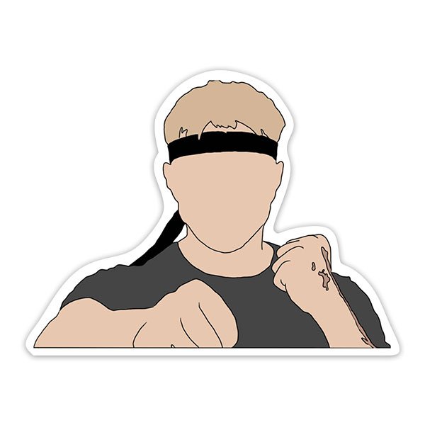 Adesivi per Auto e Moto: Cobra Kai Johnny Lawrence Disegno