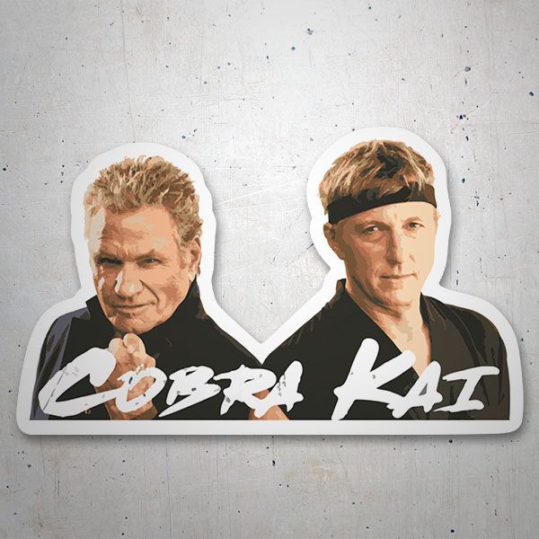 Adesivi per Auto e Moto: Cobra Kai, John Kresse y Johnny Lawrence 