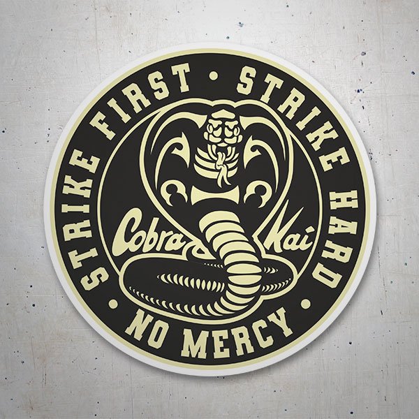 Adesivi per Auto e Moto: Logo circolare Cobra Kai