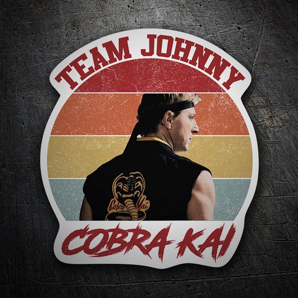 Adesivi per Auto e Moto: Cobra Kai Team Johnny II