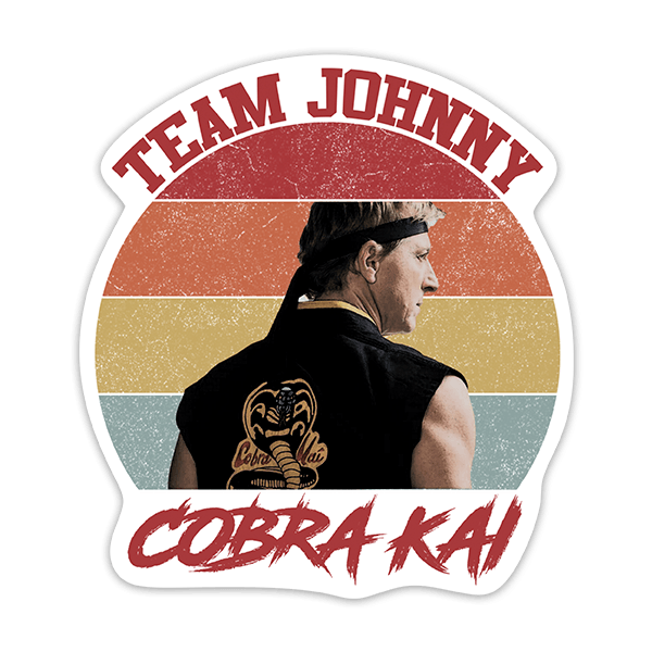 Adesivi per Auto e Moto: Cobra Kai Team Johnny II