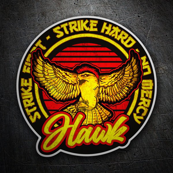 Adesivi per Auto e Moto: Cobra Kai Hawk Aquila