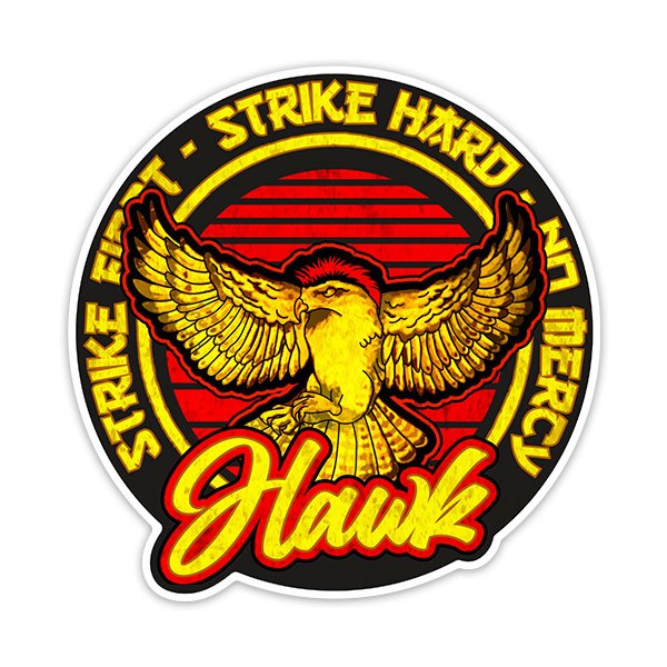 Adesivi per Auto e Moto: Cobra Kai Hawk Aquila