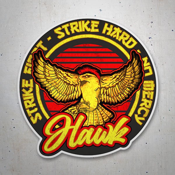 Adesivi per Auto e Moto: Cobra Kai Hawk Aquila