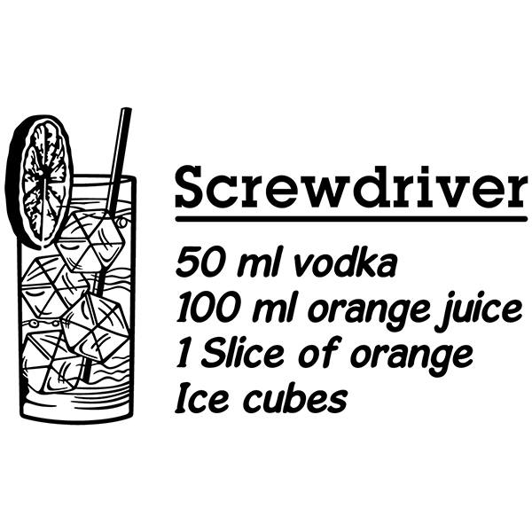 Adesivi Murali: Cocktail Screwdriver - inglese