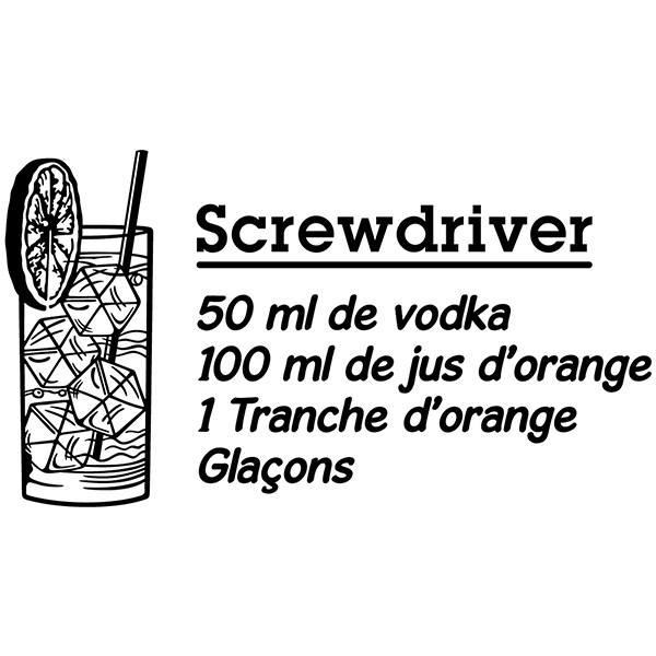 Adesivi Murali: Cocktail Screwdriver - francese