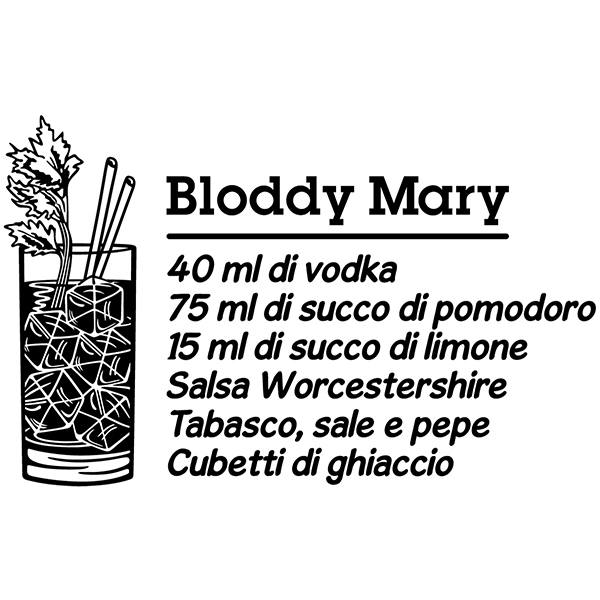 Adesivi Murali: Cocktail Bloddy Mary - italiano