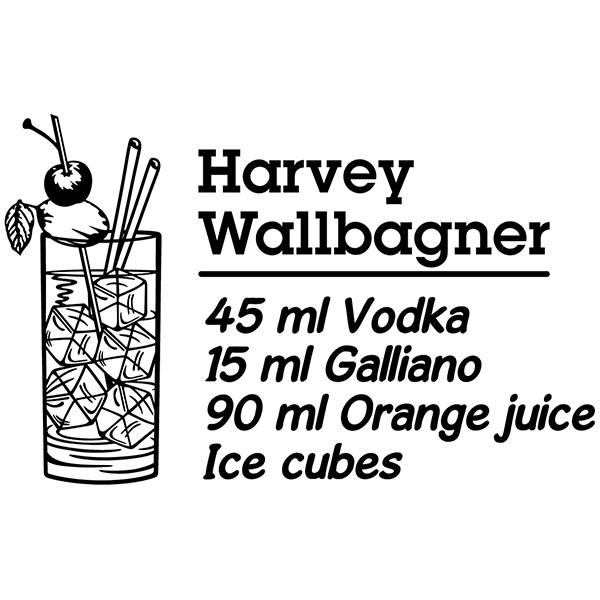 Adesivi Murali: Cocktail Harvey Wallbagner - inglese