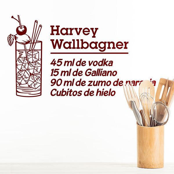 Adesivi Murali: Cocktail Harvey Wallbagner - spagnolo