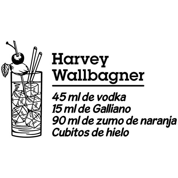 Adesivi Murali: Cocktail Harvey Wallbagner - spagnolo