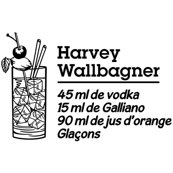 Adesivi Murali: Cocktail Harvey Wallbagner - francese