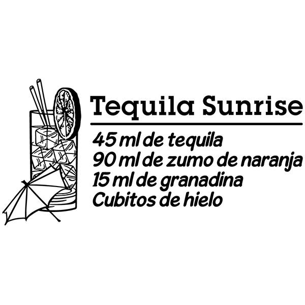 Adesivi Murali: Cocktail Tequila Sunrise - spagnolo