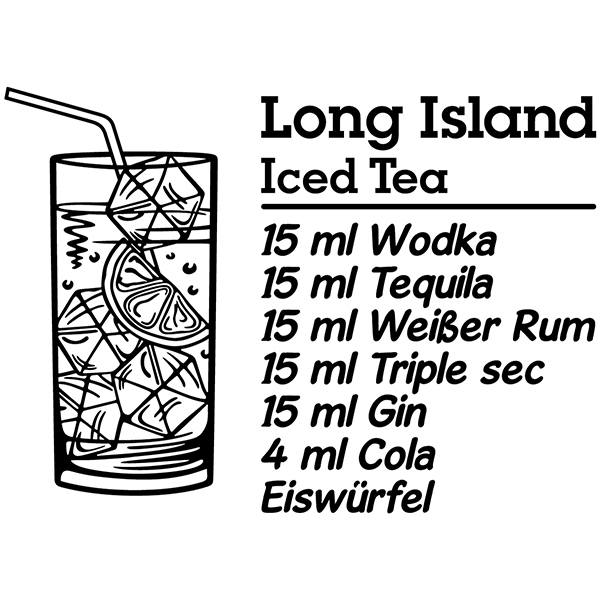Adesivi Murali: Cocktail Long Island - tedesco