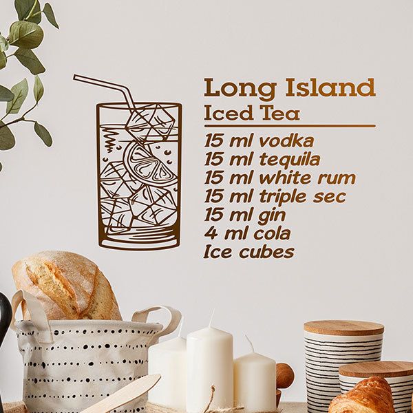 Adesivi Murali: Cocktail Long Island - inglese