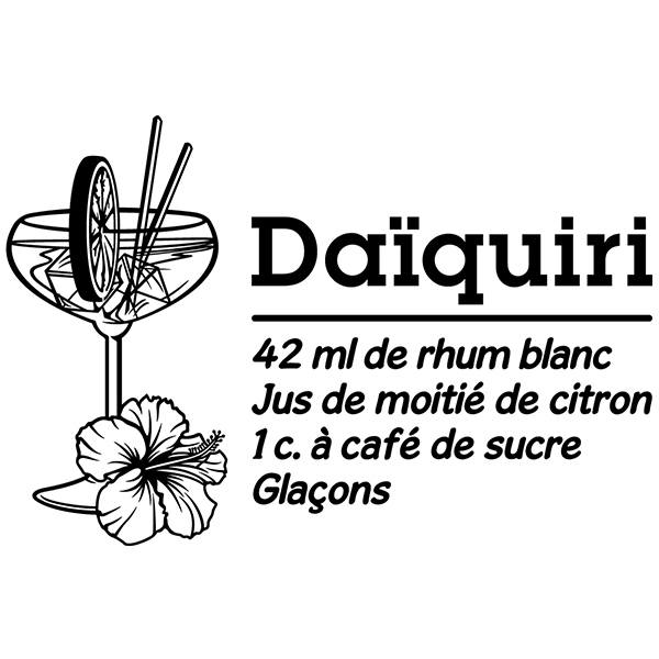 Adesivi Murali: Cocktail Daïquiri - francese