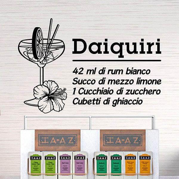 Adesivi Murali: Cocktail Daiquiri - italiano