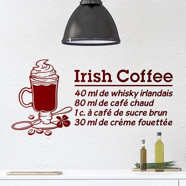 Adesivi Murali: Cocktail Irish Coffee - francese