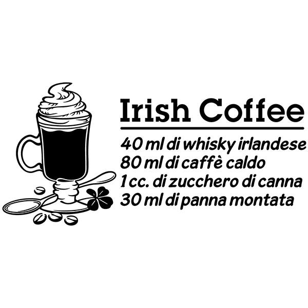 Adesivi Murali: Cocktail Irish Coffee - italiano