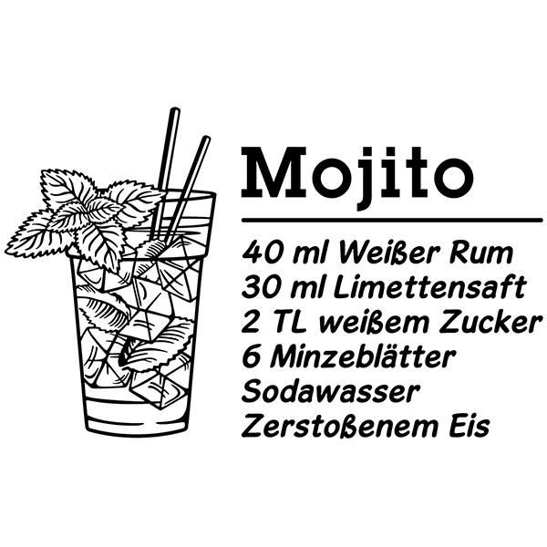 Adesivi Murali: Cocktail Mojito - tedesco