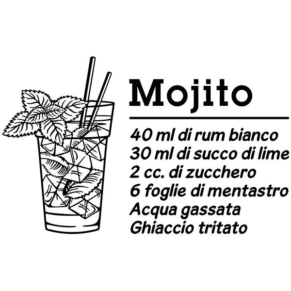 Adesivi Murali: Cocktail Mojito - italiano