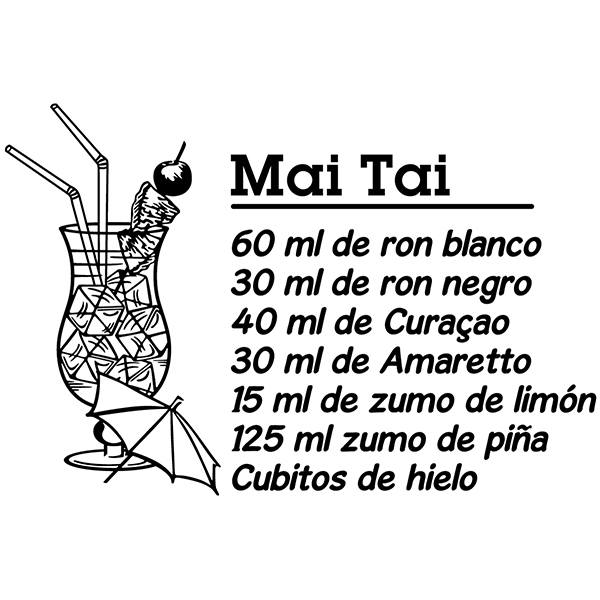 Adesivi Murali: Cocktail Mai Tai - spagnolo