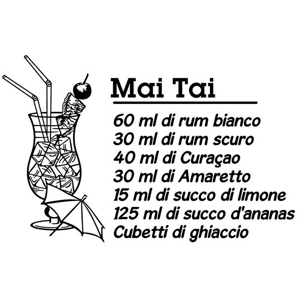 Adesivi Murali: Cocktail Mai Tai - italiano
