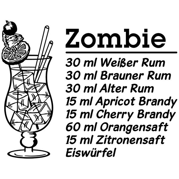 Adesivi Murali: Cocktail Zombie - tedesco