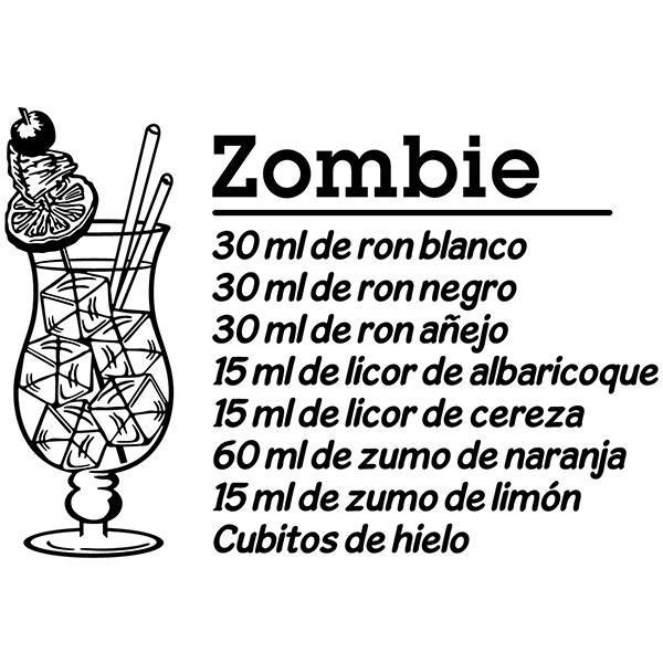 Adesivi Murali: Cocktail Zombie - spagnolo