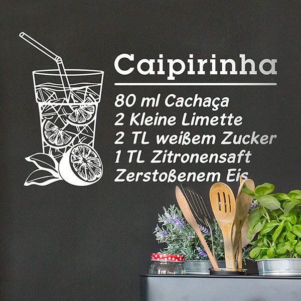 Adesivi Murali: Cocktail Caipirinha - tedesco
