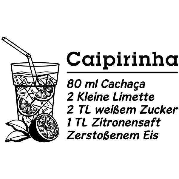 Adesivi Murali: Cocktail Caipirinha - tedesco